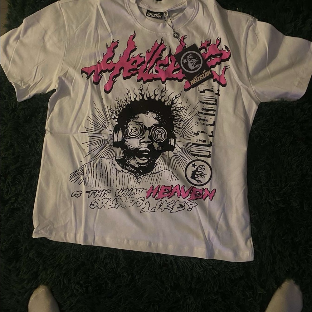 Hellstar White Graphic Kids T-Shirt